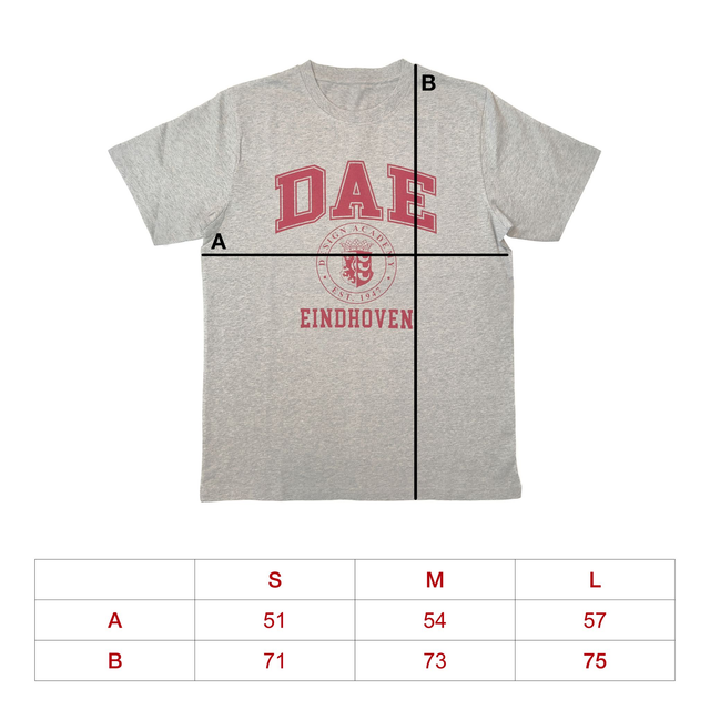 DAE College Tee Grey Marl