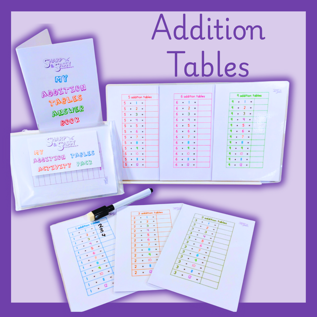 My Addition Tables Activity Pack