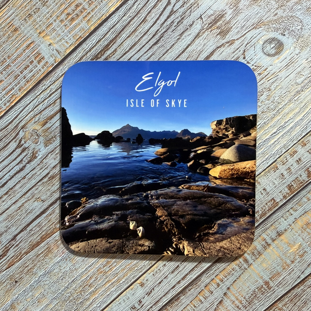 Elgol beach coaster - rocks and shells