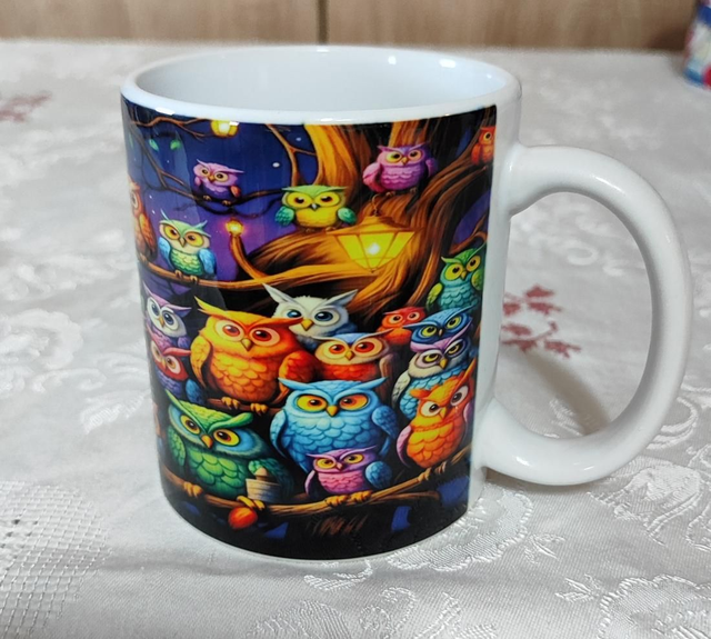 11 oz Keramik Tasse Eulen 325 ml