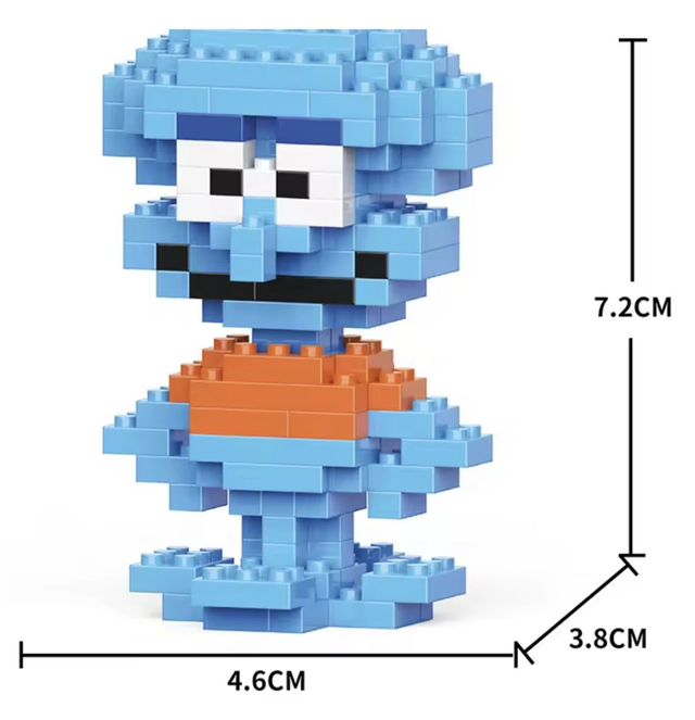Squidward of SpongeBob SquarPants (Bricks Small building Blocks)