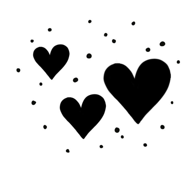 Mini Stempel Herztrio