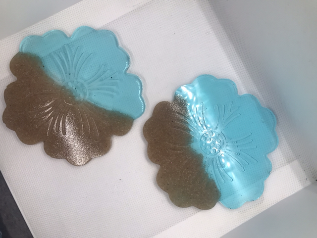 Dessous de verre fleur 