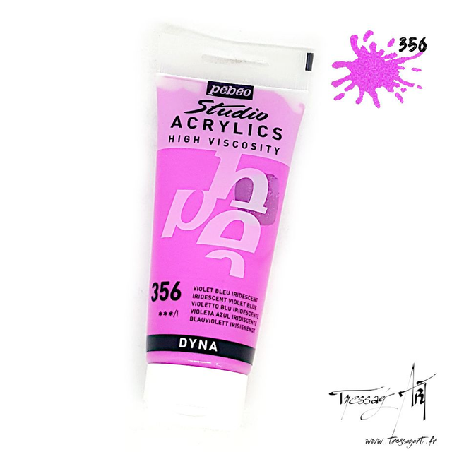 PEBEO - ACRYLIQUE DYNA 100ML - VIOLET BLEU IRIDESCENT - PB016356