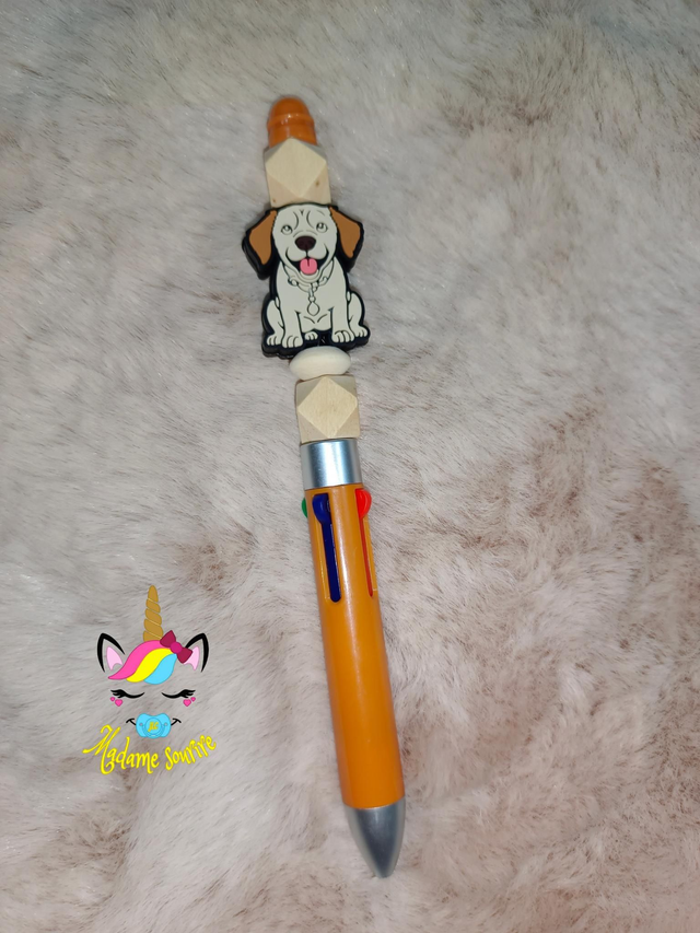 Stylo 4 couleurs Chien