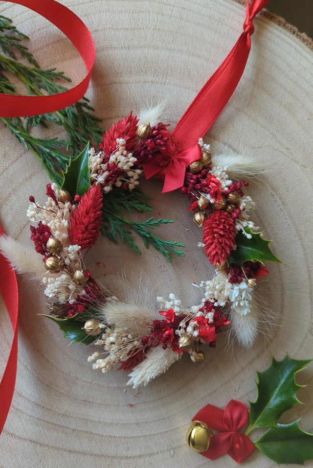 Couronne de Noël - Magie rouge