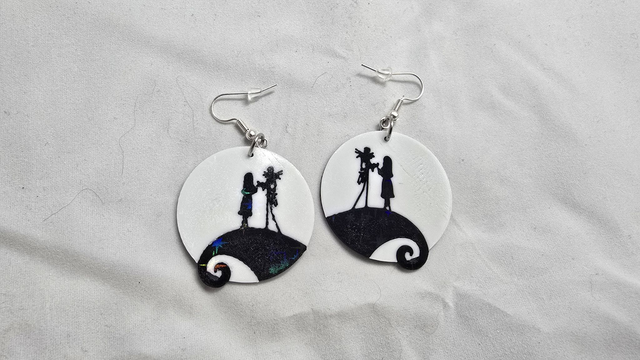 Boucles d'oreilles Jack et Sally
