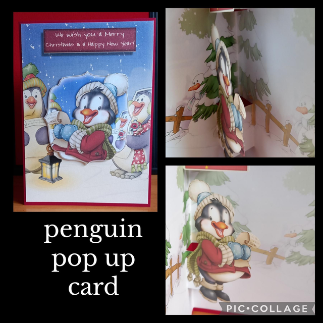 Pop up penguin card 