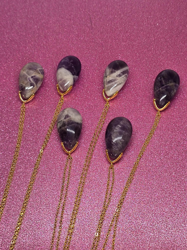 Sautoir goutte Améthyste