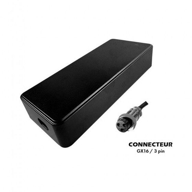 Chargeur 48V ➡️ 54.6V / 2A-4A (connecteur GX16-3p)
