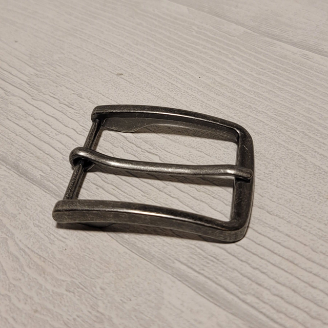 Gürtelschnalle Alt Silber 34mm