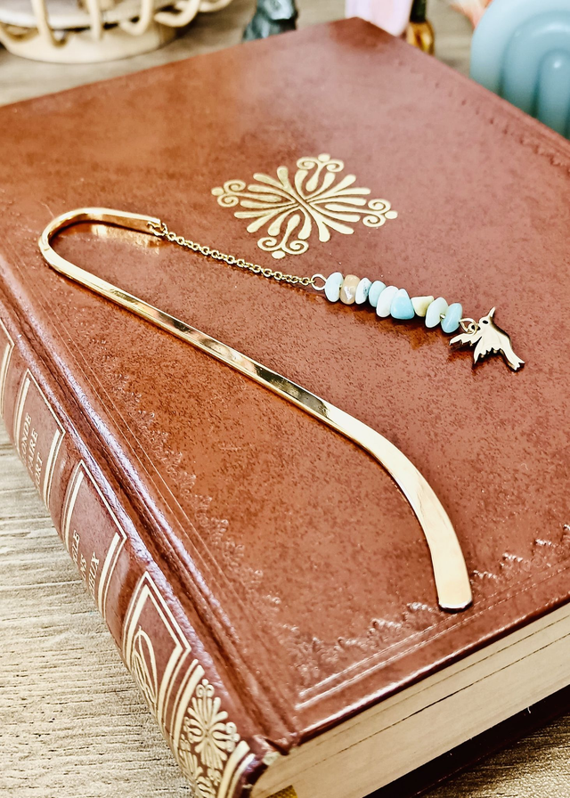 Marque page personnalisable Colibri doré