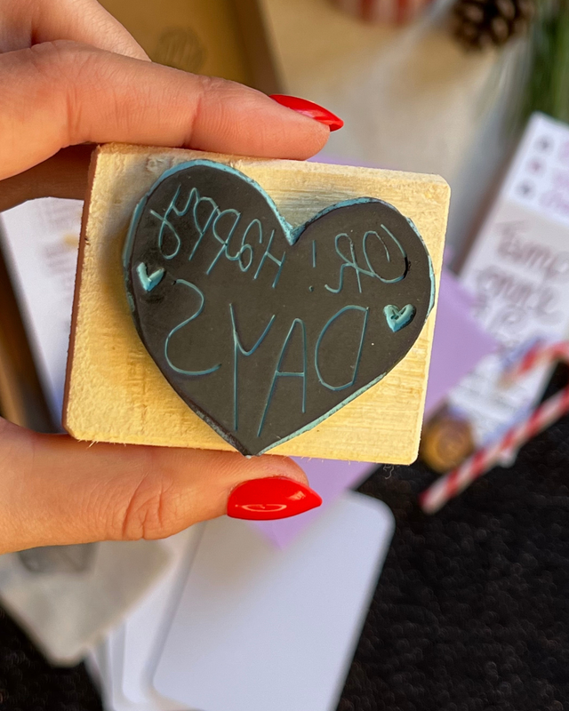 Kit Cartes de Vœux Noël – Kit créatif fait main pour créer tes vœux fait-main avec amour - Tamponne ton Noël