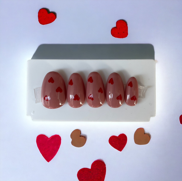 ♥️ Modèle Lovely - Faux Ongles Réutilisables ♥️