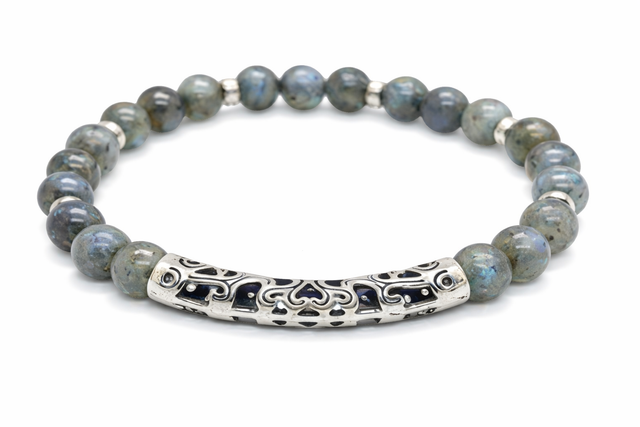 Bracelet "Taran Kelc’h" –Labradorite  Protection &amp; Ancrage