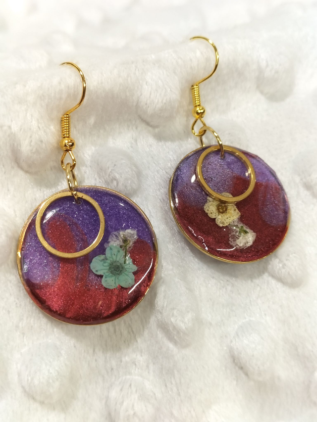 Boucles d'oreilles rondes