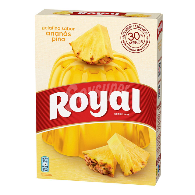Gelatina sabor Abacaxi 114gr- Royal