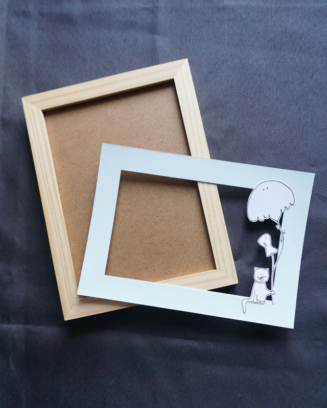 Le cerf-volant • passe-partout et cadre