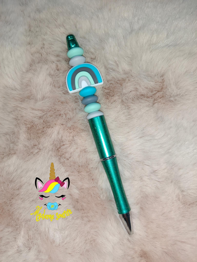 Stylo avec recharge Arc-en-ciel 