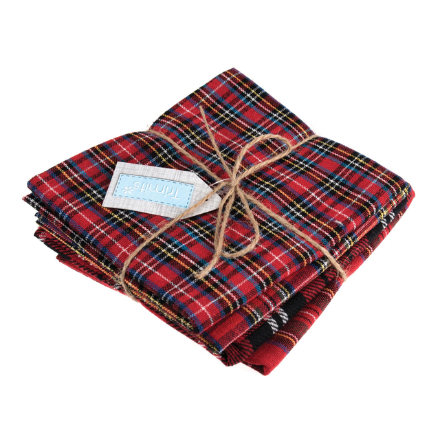 Trimits Fabric: Fat Quarters: Tartans: Bundle of 4.