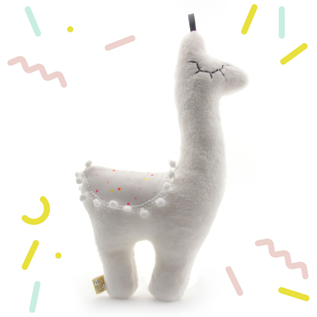 Doudou Grand Lama POIS MULTI