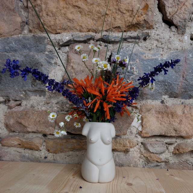 Vase buste N°2 blanc 