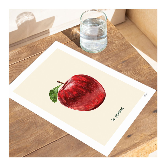 &#039;La pomme&#039; art print