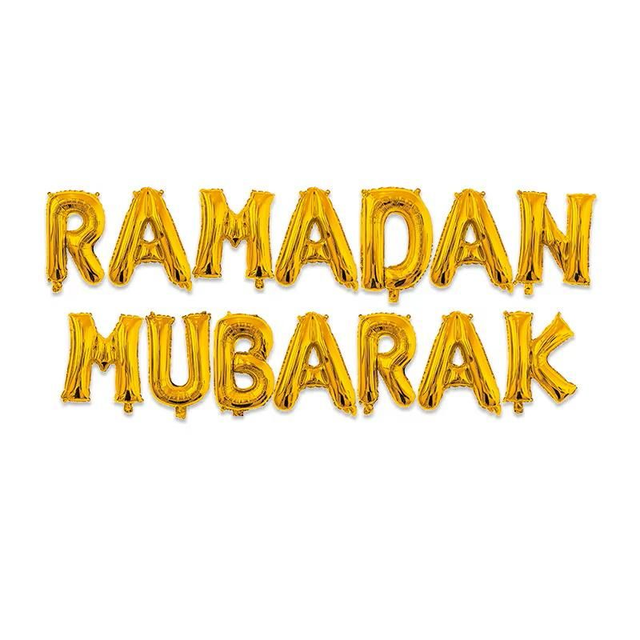 Ramadan Mubarak Foil Kit Gold 16"