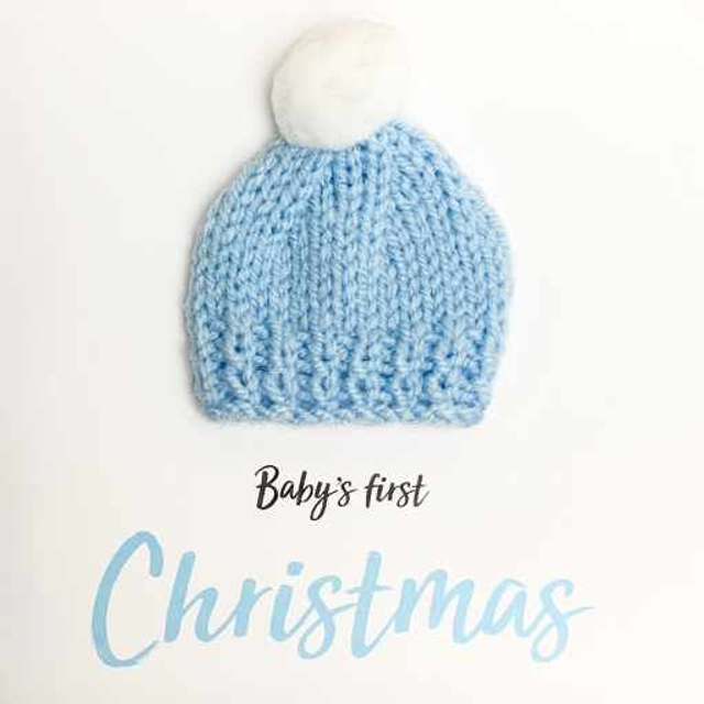 Babys First Christmas Hat - Blue