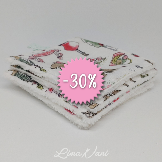 MAKA – Lot de 5 lingettes lavables pour une routine beauté responsable