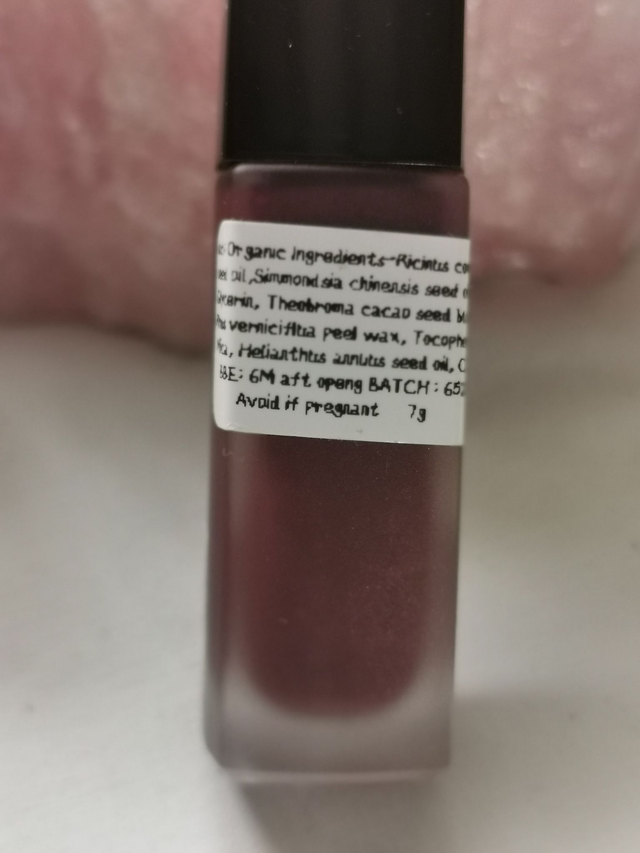 Lip Gloss (GLASS). Sangria- Organic Ingredients. 7g
