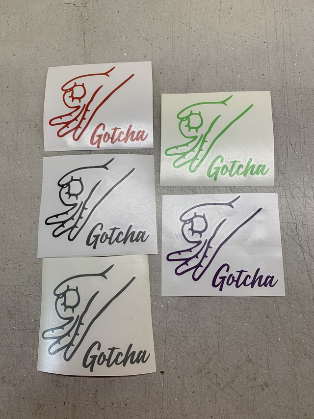 Gotcha sticker 