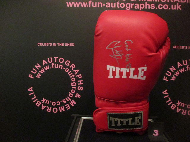 Jamie Boyle (Author) Authentic Autographed Title Boxing Glove (3)