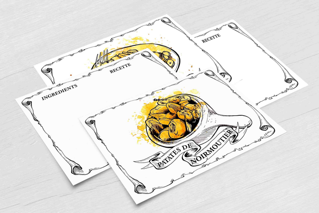 Recette personnalisable des Patates - Illustrations à l'unité 