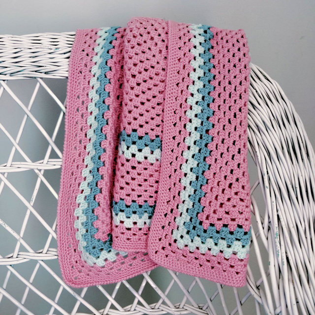 Petit plaid au point granny