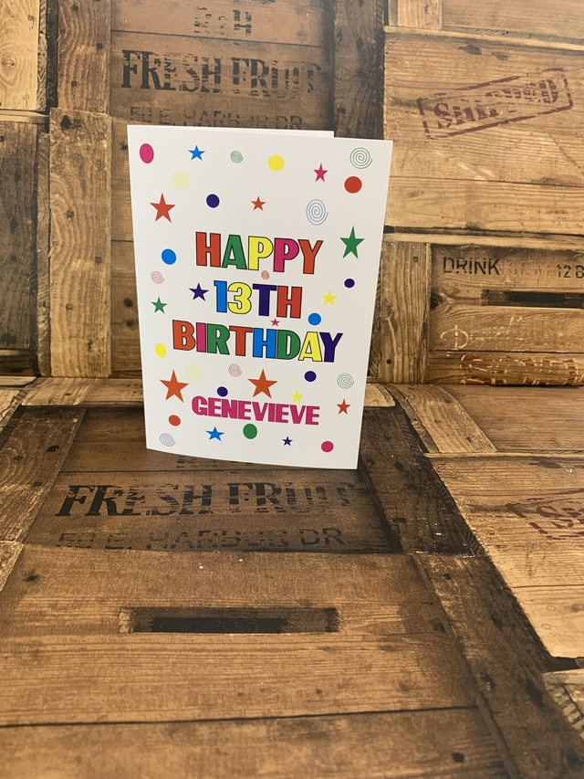 Happy Birthday Party themed card