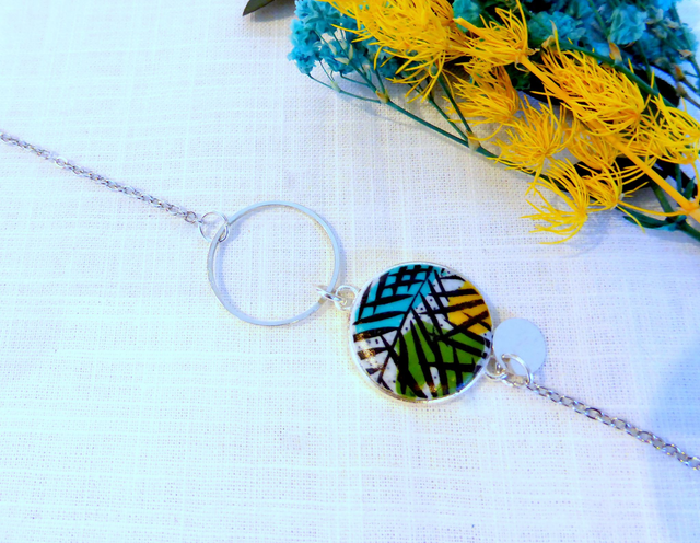 Bracelet - Pigment de feuilles