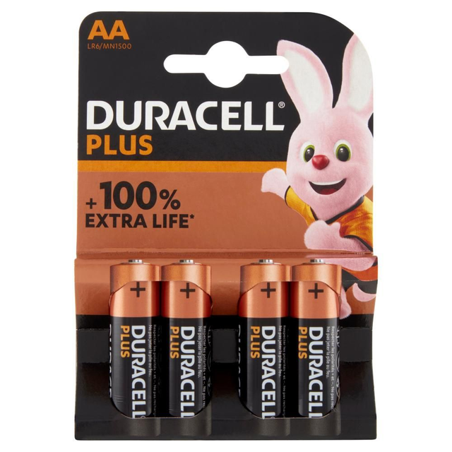 Duracell Plus Power Type AA Alkaline Batteries