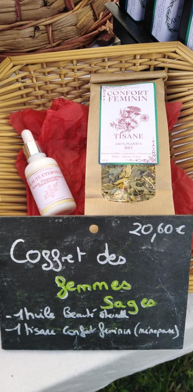 Coffret des femmes sages - Infusion et Huile Beauté éternelle