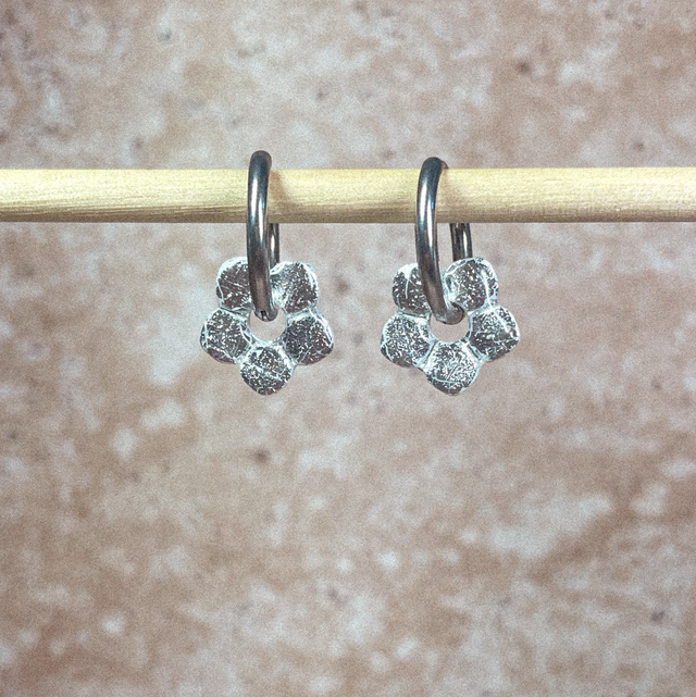 Minis fleurs - full silver 🪩