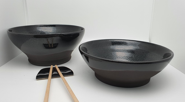 Ensemble Bols Ramen en grès 