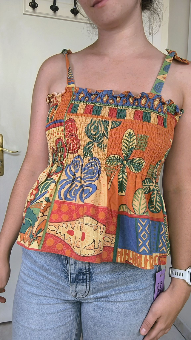 Top à smocks colorés - Taille 2