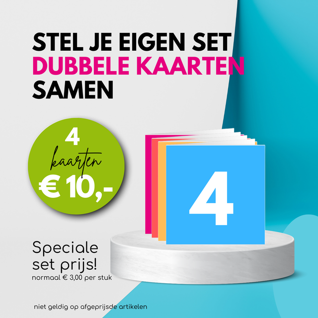 SAMENSTELLEN | Set van 4 dubbele kaarten