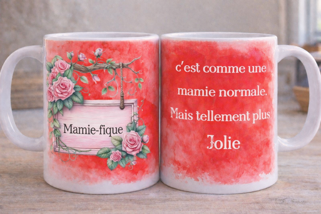 ☕ Mug “Mamie-fique”