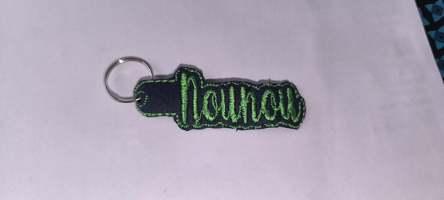 Porte clef nounou vert