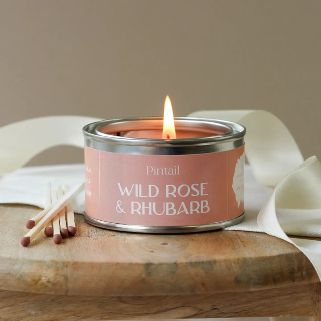 Pintail Candle - Wild Rose &amp; Rhubarb