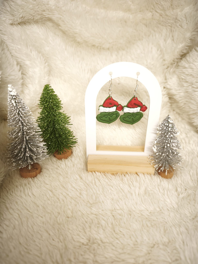 Boucle d'oreille Grinch