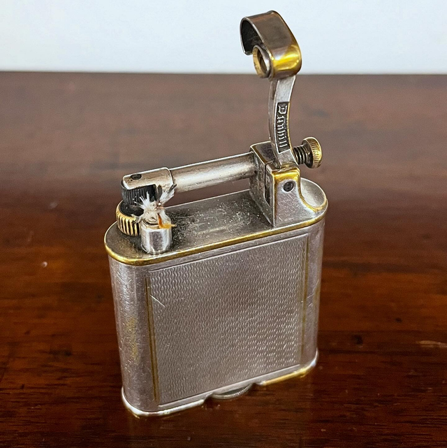 Alfred Dunhill “Unique” Lift Arm Petrol Lighter, Engine Turned – c.1924–1932