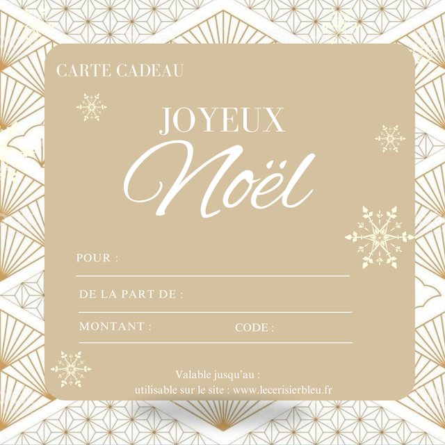 Carte Cadeau Noël Personnalisée