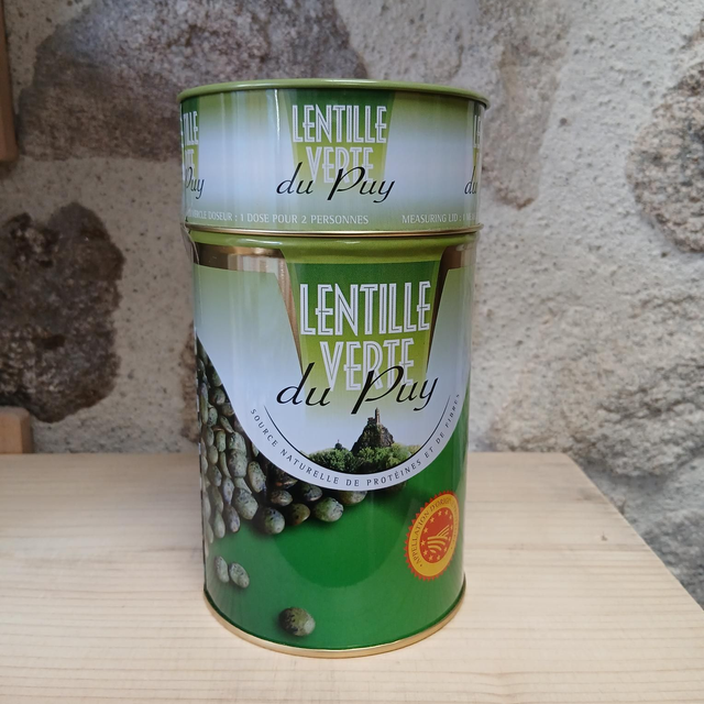 Boîte de lentilles vertes du Puy AOP